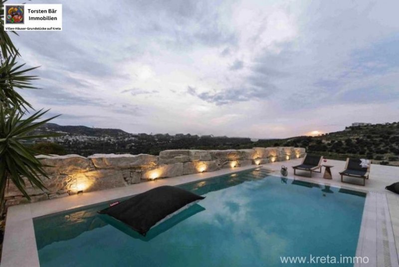 Kamilari Kreta, Kamilari Villa 160m² Wfl. Meer- und Bergblick priv. Pool Haus kaufen